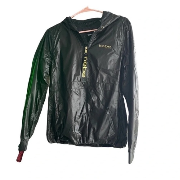 Bebe Sport Black Windbreaker Jacket - Picture 2 of 8